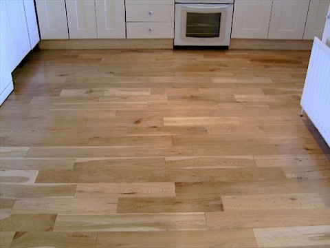 Kitchen wood Floor Sanded and Re-Finished