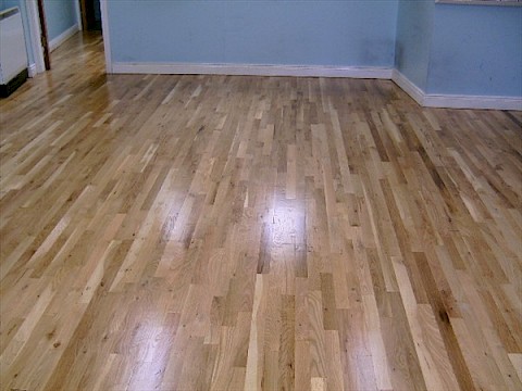 Office Floor After Sanding
