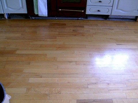 Kitchen Floor Before Sanding