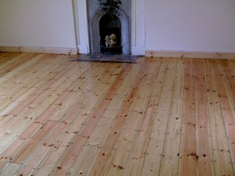Pine Sitting Room Sanded and Re-Finished