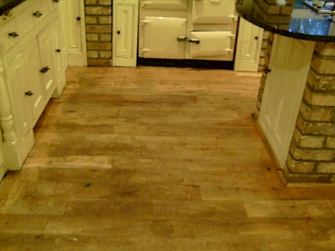 Kitchen Wooden Floor Before Sanding