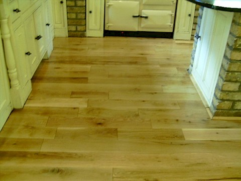 Kitchen Wooden Floor Sanded and Re-Finished