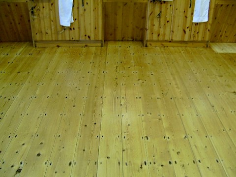 Hairdressers Pine Floor Sanded and Re-Finished