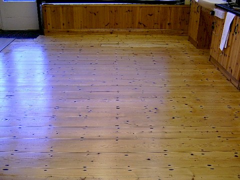 Barbers Pine Floor Sanded and Re-Finished