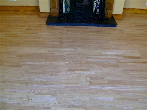 Sitting Room Wooden Floor Sanded and Re-Finished